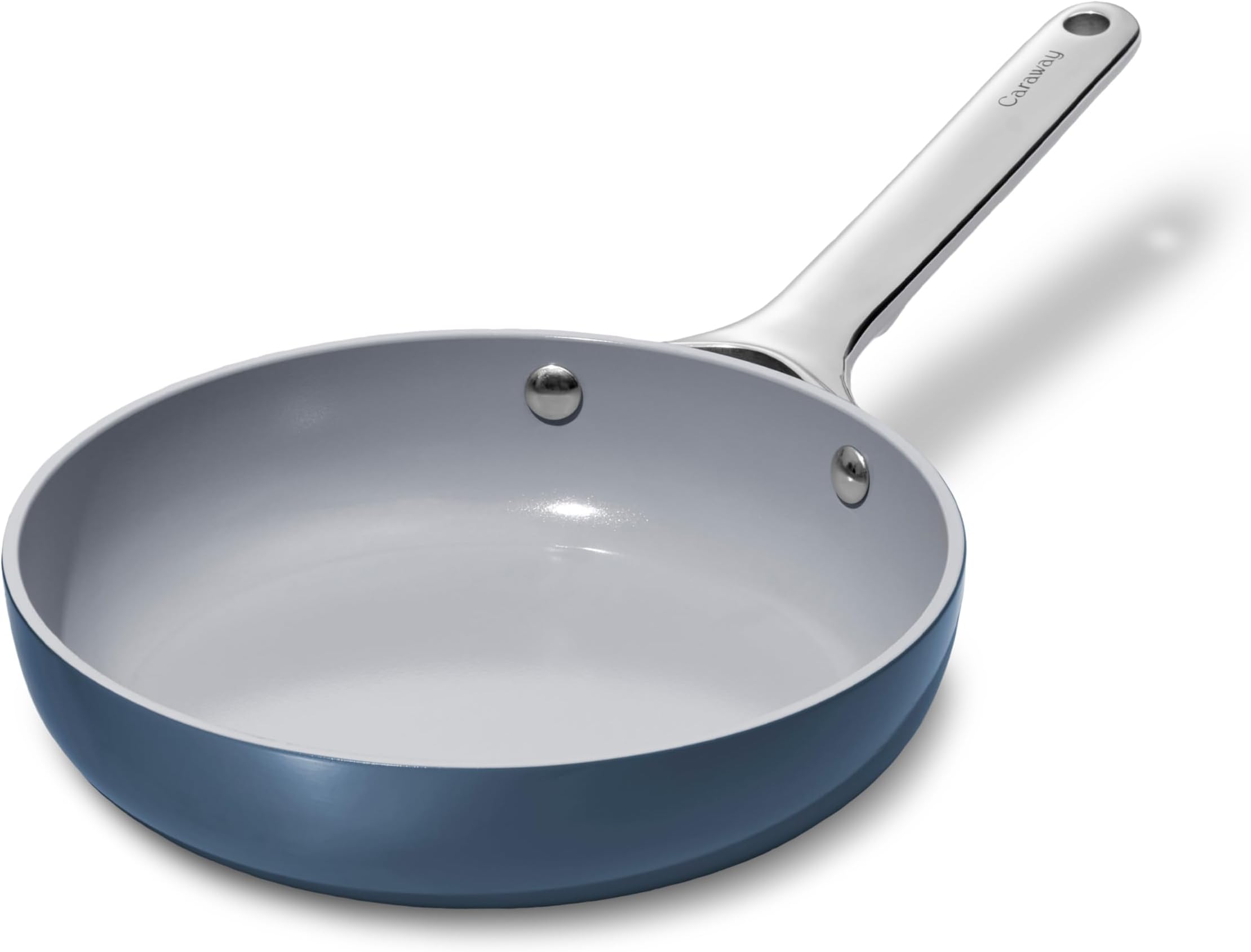 Nonstick Ceramic Mini Fry Pan (1.05 qt, 8") - Non Toxic, PTFE & PFOA Free - Oven Safe & Compatible with All Stovetops (Gas, Electric & Induction) - Navy