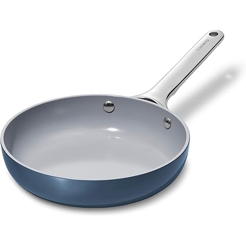 Caraway Nonstick Ceramic Mini Fry Pan (1.05 qt, 8") - Non Toxic, PTFE & PFOA Free - Oven Safe & Compatible with All Stovetops (Gas, Electric & Induction) - Navy