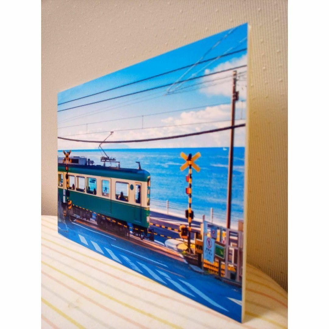 江ノ電ジオラマSLAM DUNK踏切前　スラムダンク　電車　列車　模型 おいらの鉄道模型!!!⑩-1 ミニジオラマの製作記 江ノ電「鎌倉高校前