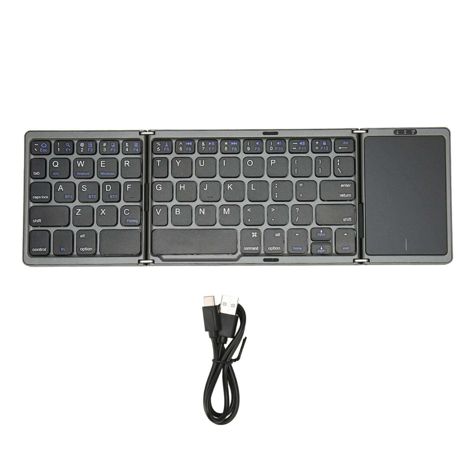 Amazon.com: Portable Keyboard with Touchpad 3 Folded Design