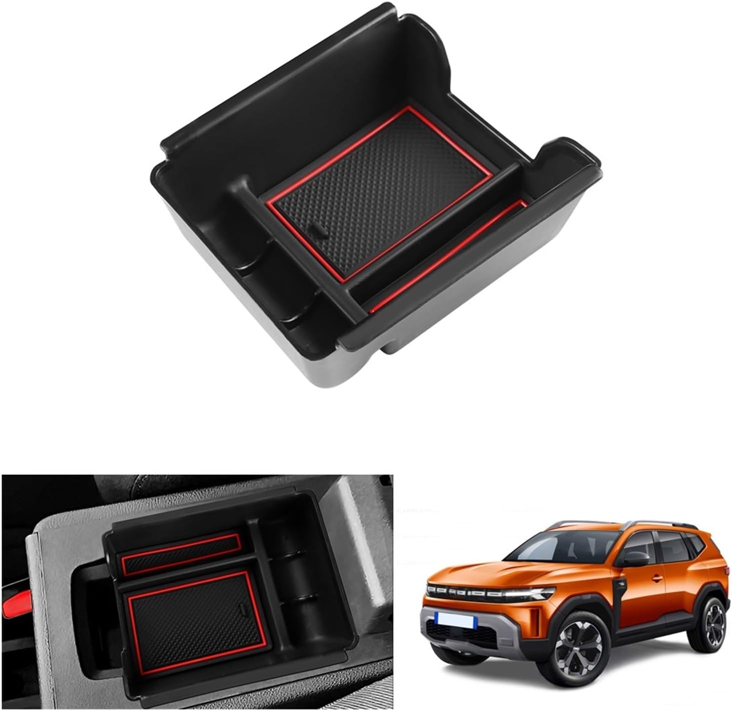 Car Center Console Armrest Storage Organizer Box Auto Dacia Duster 3 2025 Accessories Compatible with Dacia Duster 3 2024 2025 2026