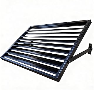 56 in Aluminum Black Shutters