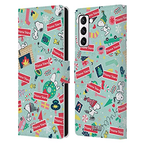Coque Peanuts Samsung Galaxy S21+ 5G housse personnalisable motif Noël cuir