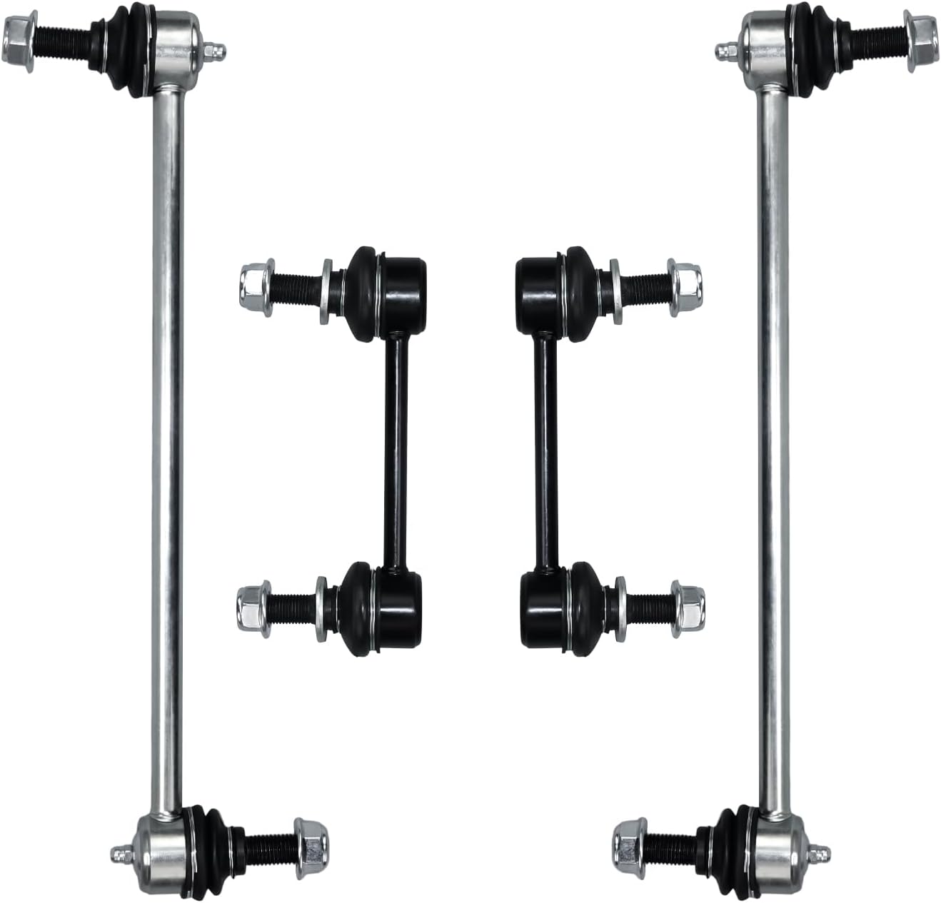 Sway Bar Links, K750740 K750744 Front Rear Stabilizer Sway Bar End Link Kit Compatible with 2013-2020 Ford Fusion 2015-2021 Ford Edge 2016-2018 Lincoln MKZ 2015-2020 MKX - 4Pcs