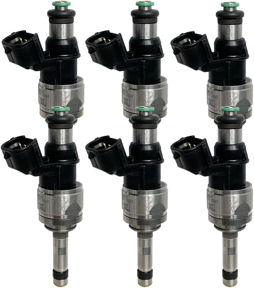 6PCS Fuel injector 16600-9BT0A 166009BT0A Compatible with 2020-2024 Nissan Frontier 3.8L V6 Compatible