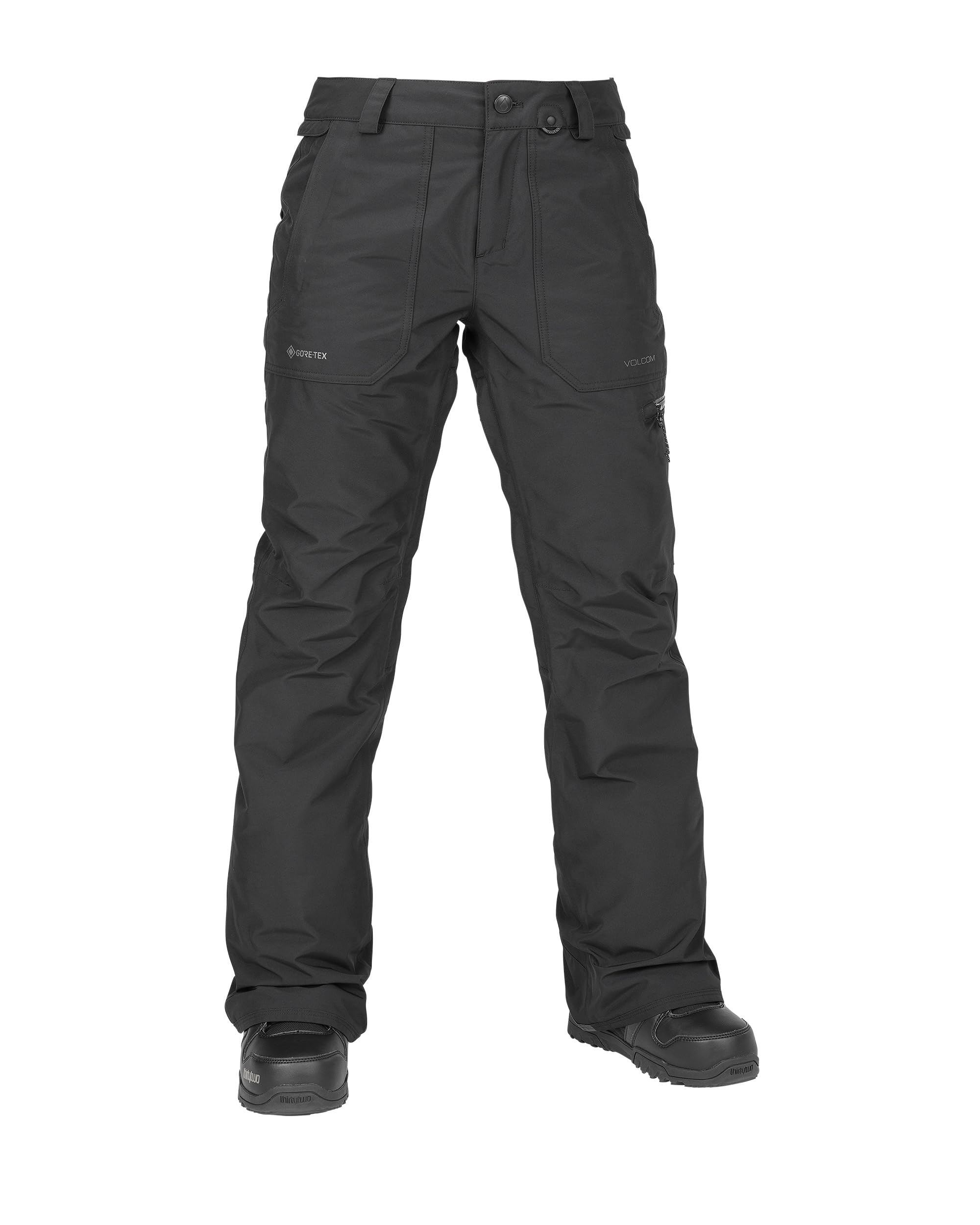 Volcom Women's Knox Insulated Gore-Tex Slim Fit Snowboard Pant Black
