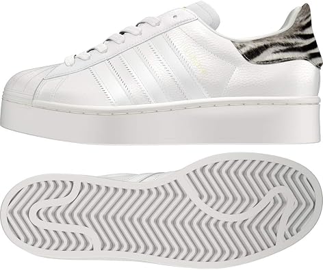 adidas Originals womens Superstar Sneaker, WHITIN/OWHITE/CBLACK, 8 US