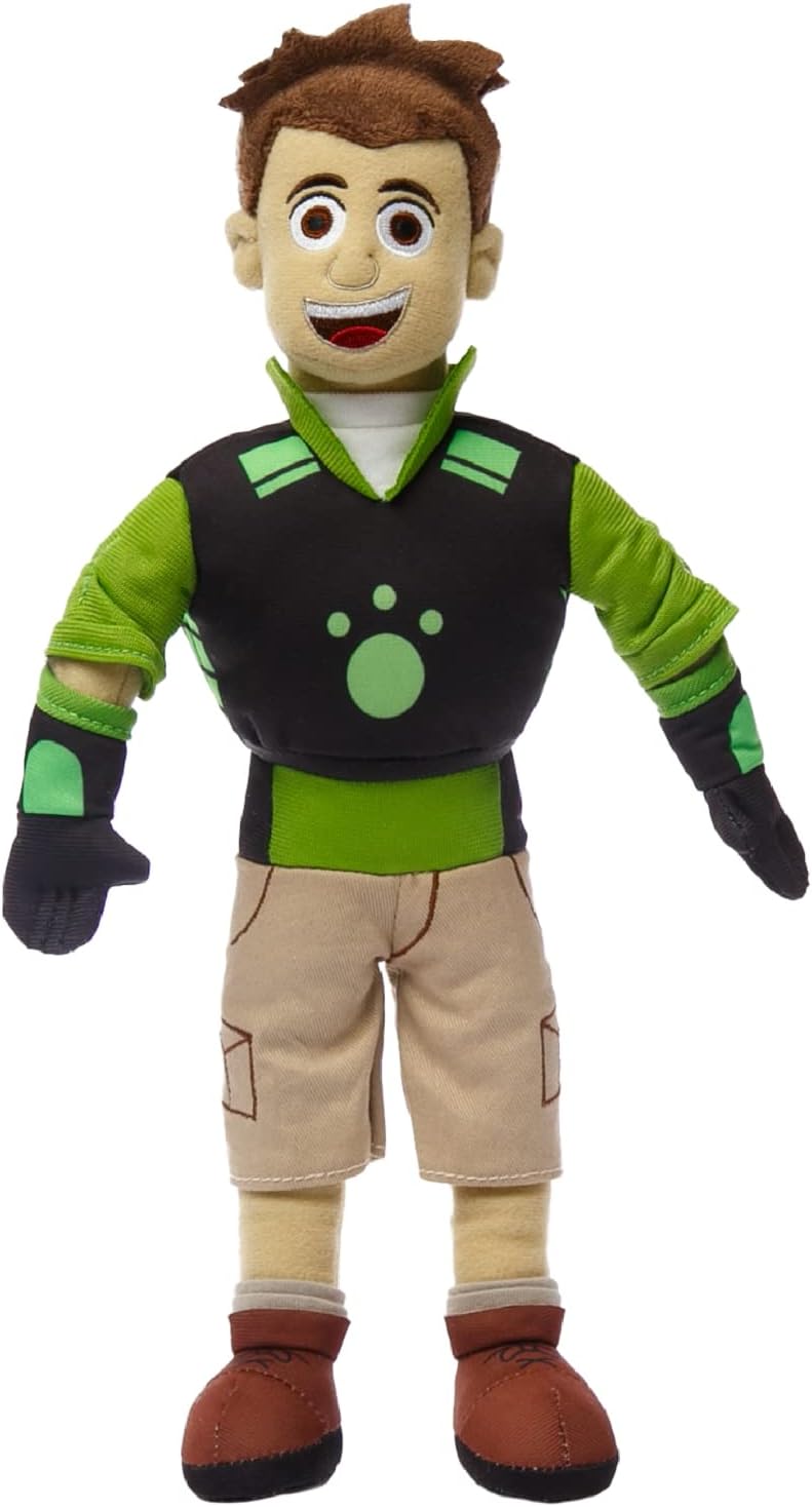Mighty Mojo Wild Kratts Plush Toy Doll – Chris & Martin Kratt 14" – Adventure Set – Creature Power Suit - Embroidered Details for Fans of The Popular TV Series - PBS