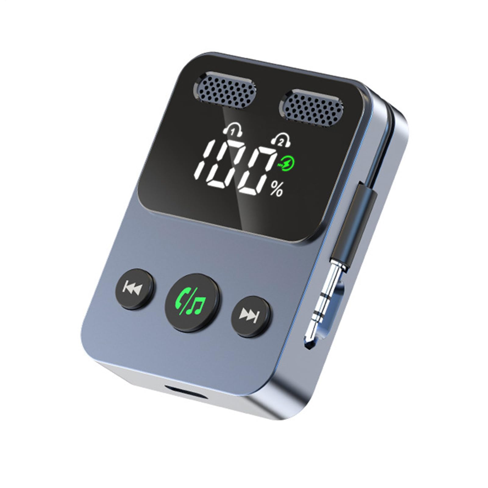 Trasmettitore ricevitore audio senza fili – Adattatore jack aux 3,5 mm Portata estesa, trasmettitore wireless 2 in 1 per proiettore, per aereo da viaggio, televisione, radio, palestra, caschi e radio