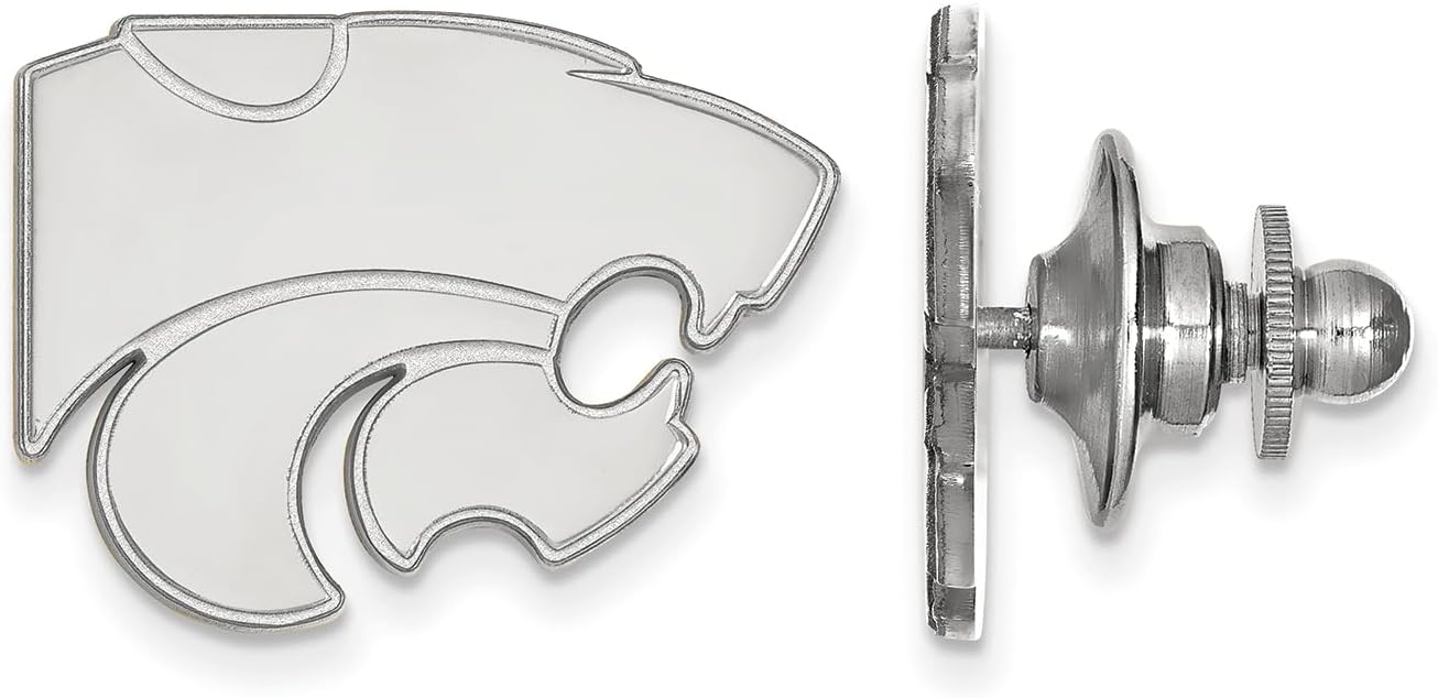 LogoArt Kansas State University Wildcats Lapel Pin (14k White Gold)