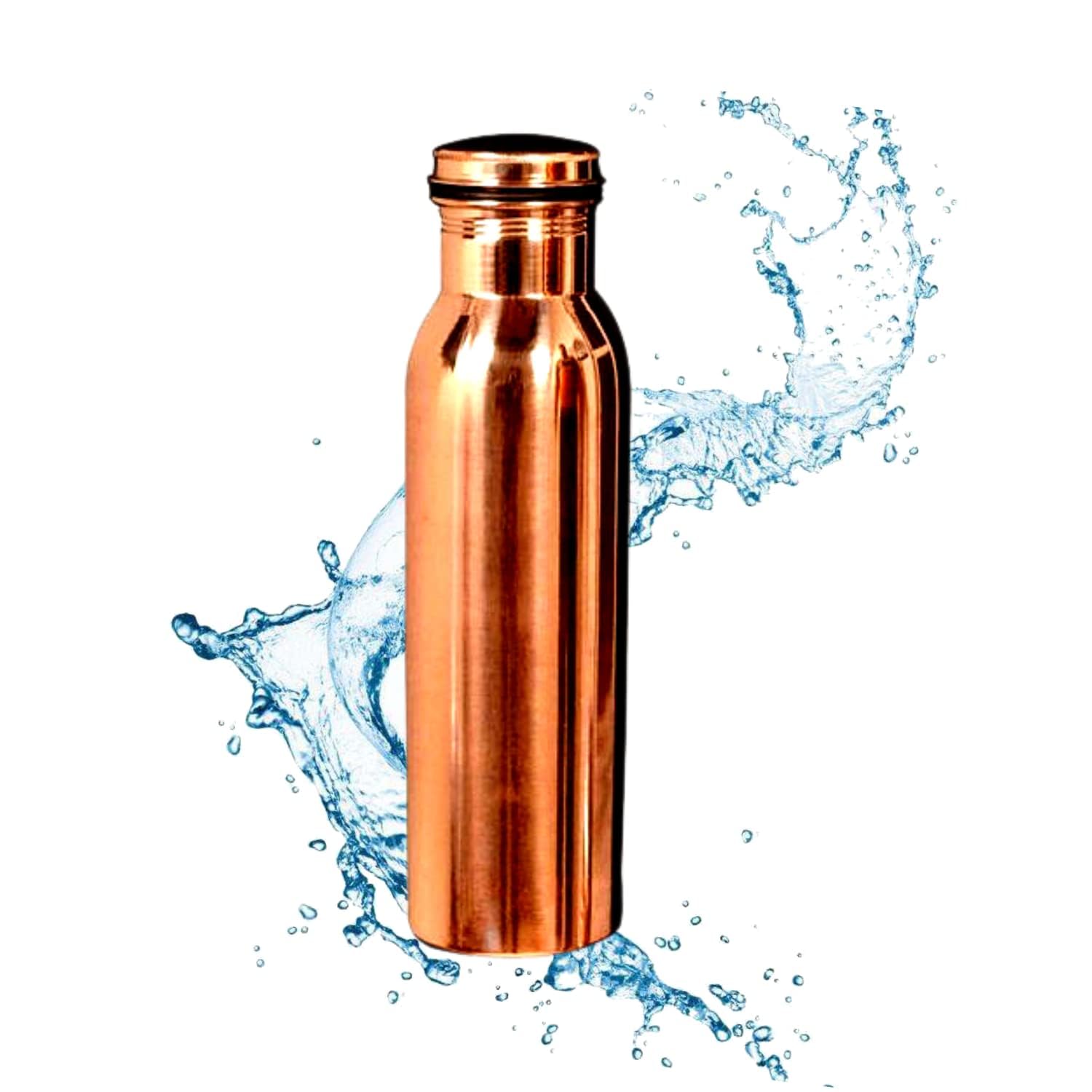 Bouteille en cuivre uni 1000 ml pour remplacer le plastique jetable facilement