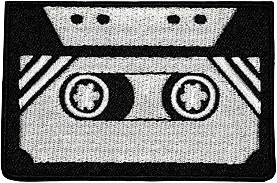 Pack of 3 Tape Cassette Retro DIY Applique Embroidered Sew Iron on Patch TCS-01