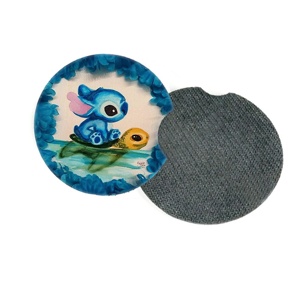 2 Pcs Car Cup Holder Coaster for Stitch