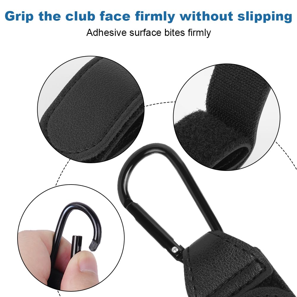 Ganci Passeggino Universali 4 Pezzi Nero Antiscivolo Fino a 5 kg Accessori in Pelle