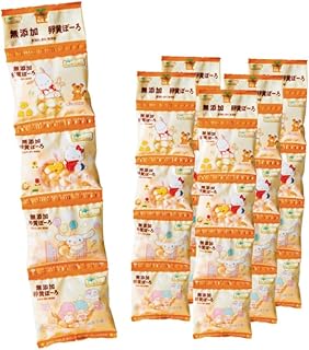 [公式] 無添加 卵黄ぼーろ（4連） 国産 卵ボーロ プレゼント付き まとめ買い 小分け 国産 おやつ お菓子 キティ サンリオ ポチャッコ ギフト ノースカラーズ Northcolors (11g×4袋, 6個)