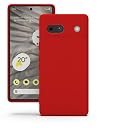 YATWIN Silicone Back Case for Google Pixel 7A, Soft-Touch Phone Back Cover for Google Pixel 7A - Red gallery image