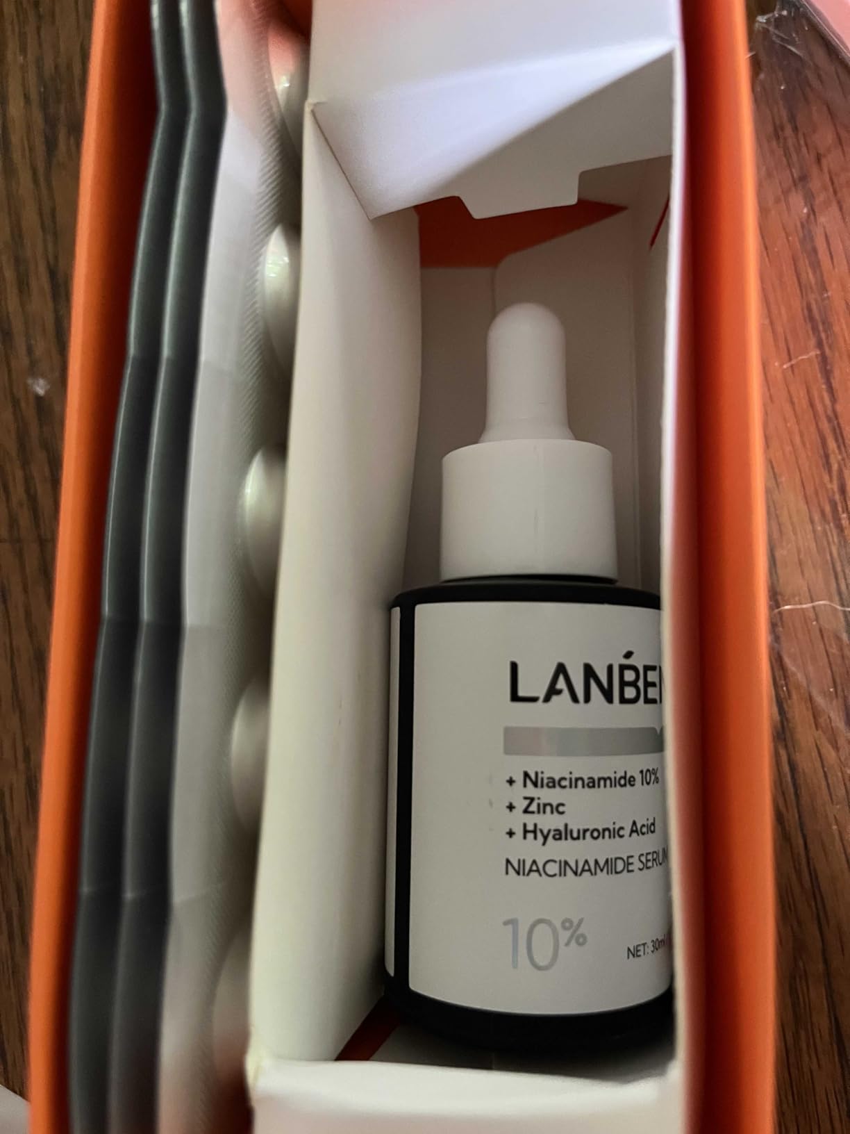 LANBENA Revolutionary Vitamin C Serum for Face, Illuminating Fcae Serum With Niacinamide, Brightening Anti-Aging Essence for Sensitive Skin, Non-Greasy, Reduces Dark Spots & Wrinkles (1.05 Oz)