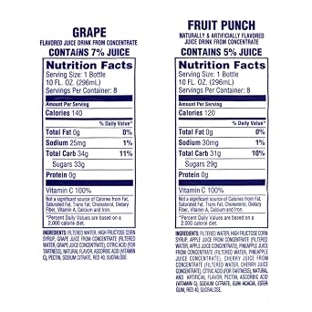 Welch's Juice Variety Pack, Orange Pineapple/Grape/Fruit Punch, 10 Fl Oz On-the-Go Bottle (Pack of 24)
