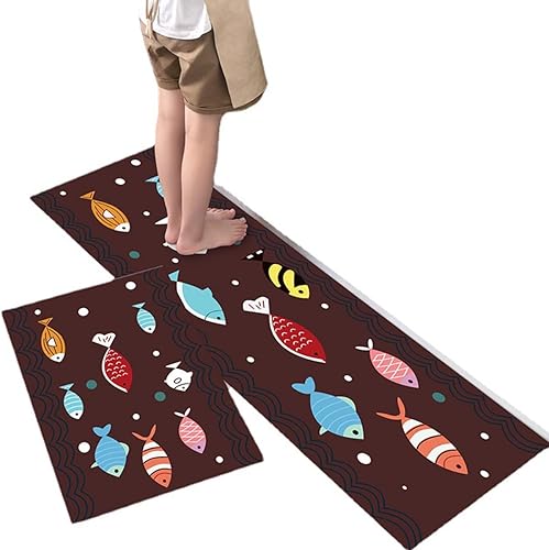 Miniatura 5 de Kitchen Mat [2 PCS] Cushioned Anti-Fatigue Kitchen Rugs Non-Skid Waterproof Mats and Rugs Comfort Standing Mat for Kitchen, Floor, Office, Sink,