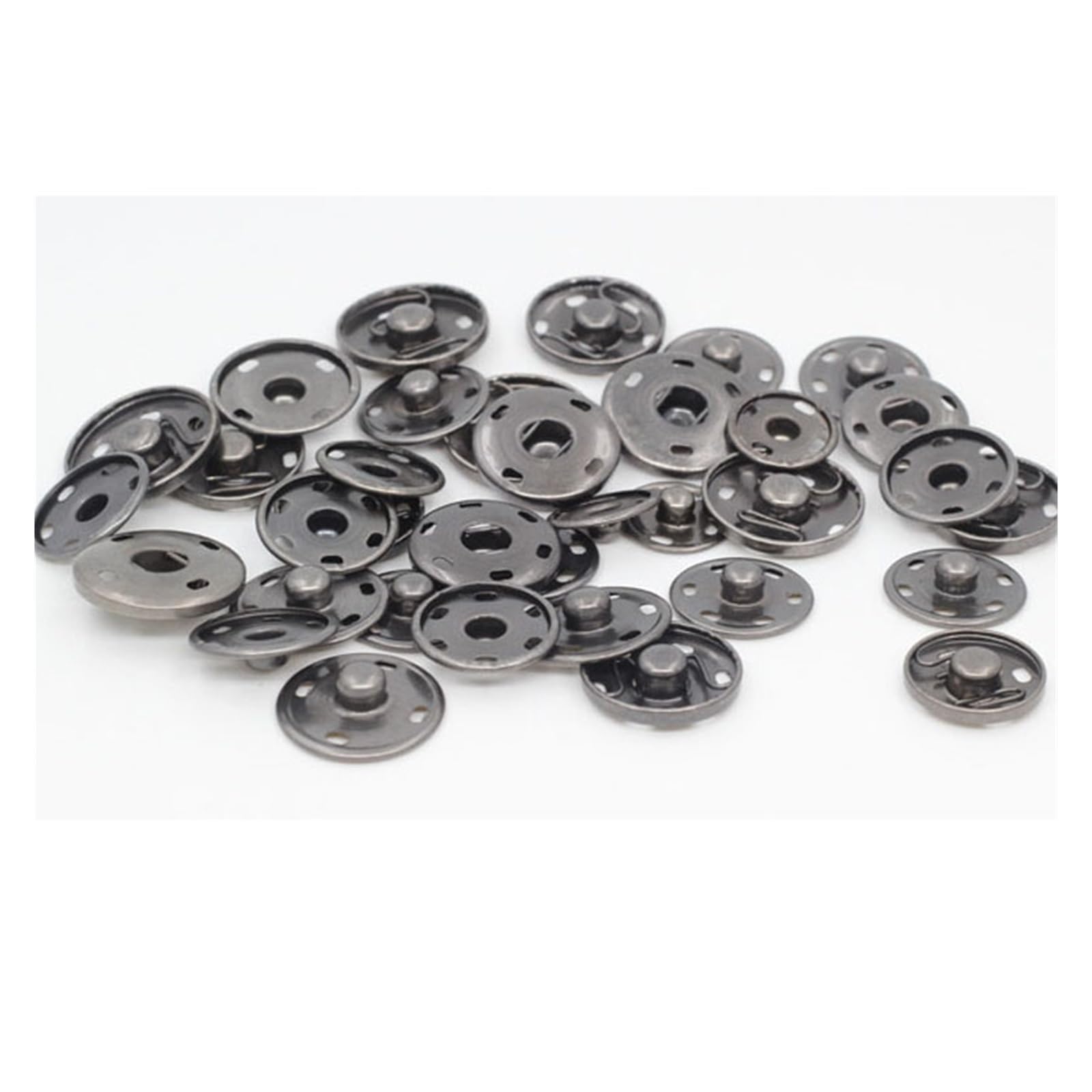 Packung mit 100 Sets Metall-Druckknöpfen for Nähen von Lederhandwerk, Kleidung, Taschen, Druckknöpfen (Size : 19mm Gold)