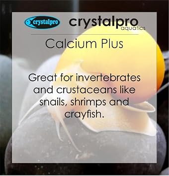 Crystalpro Calcium Plus - 海洋、リーフアクアリウム、淡水カタツムリ用の高濃度液体カルシウム - 160.000ppmカルシウム4.22液量オンス配合。