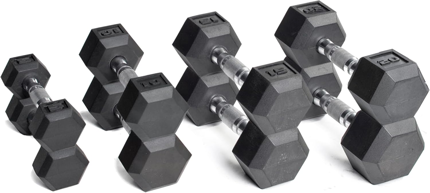 CAP Barbell Coated Dumbbell Set | 100lbs and 150lbs | Multiple Options