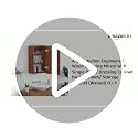 Image of Anikaa Kellen Engineered Wood Dressing Mirror with Single Door /Dressing Cabinet for Bathroom /Storage Cabinet (Walnut) D.I.Y