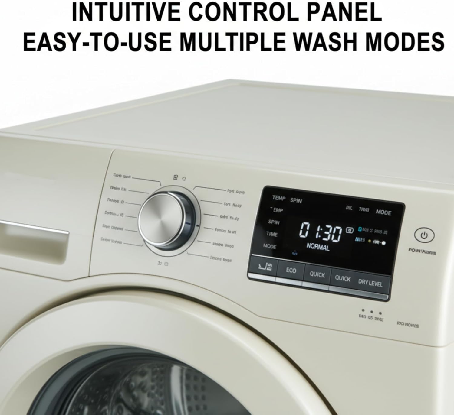 Full Size Washer and Dryer Combo, Large Capacity with 3/6/9 M
