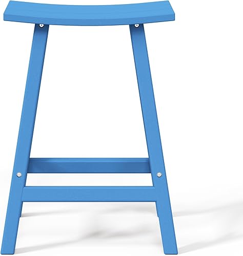 Vista 203 de WestinTrends Malibu - Juego de 2 taburetes para sillín para exteriores/patio, 24 alturas, color negro