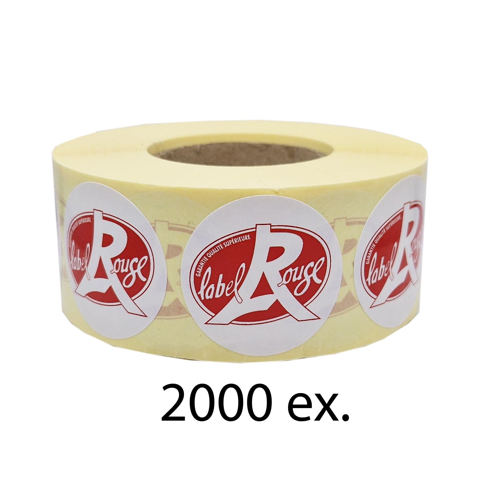 2000 étiquettes Ø 3,5 cm LABEL ROUGE autocollantes