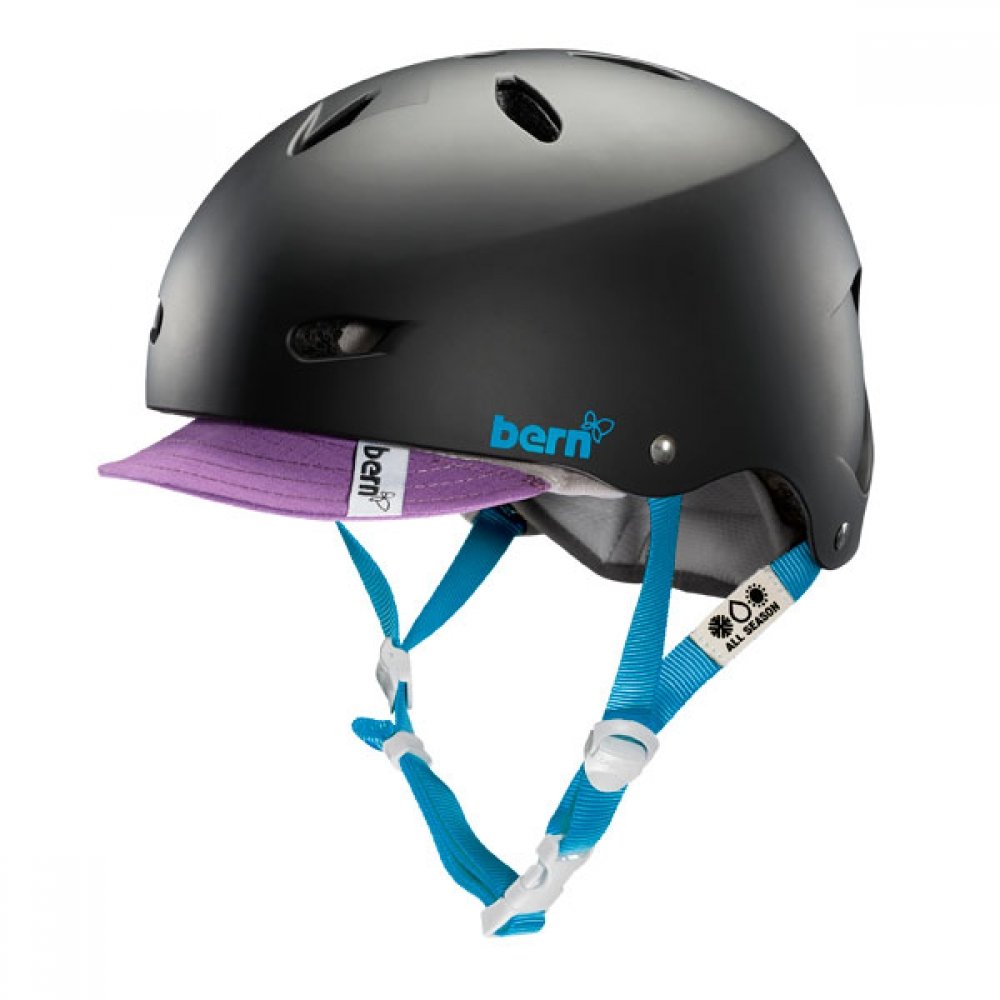 Bern Bike-Helmets Bern Unlimited Brighton eps Summer Helmet with Visor