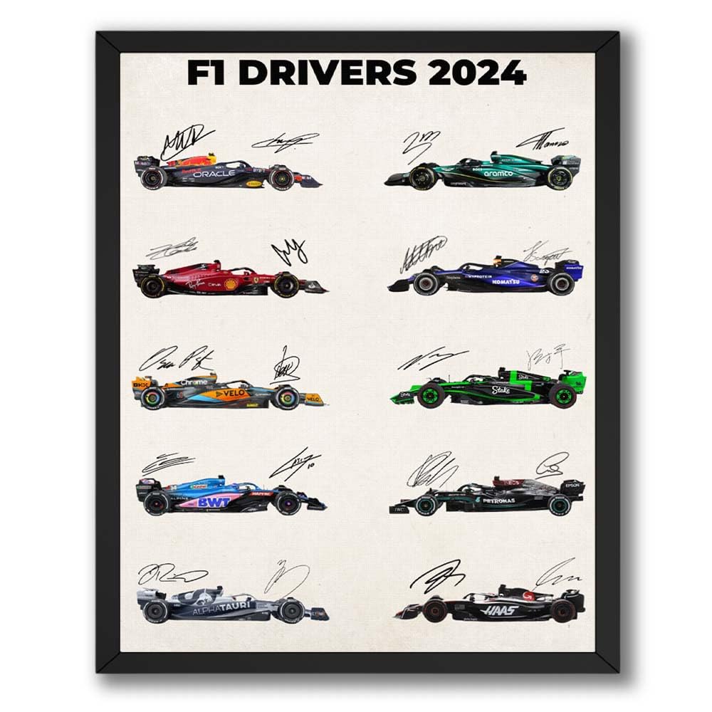 InkFlow Car Racing Poster - Sports Car Racing Art - Gift for Men, Women - Great Wall Decor for Garage, Living Room or Office - 16x20 UNFRAMED Wall Art