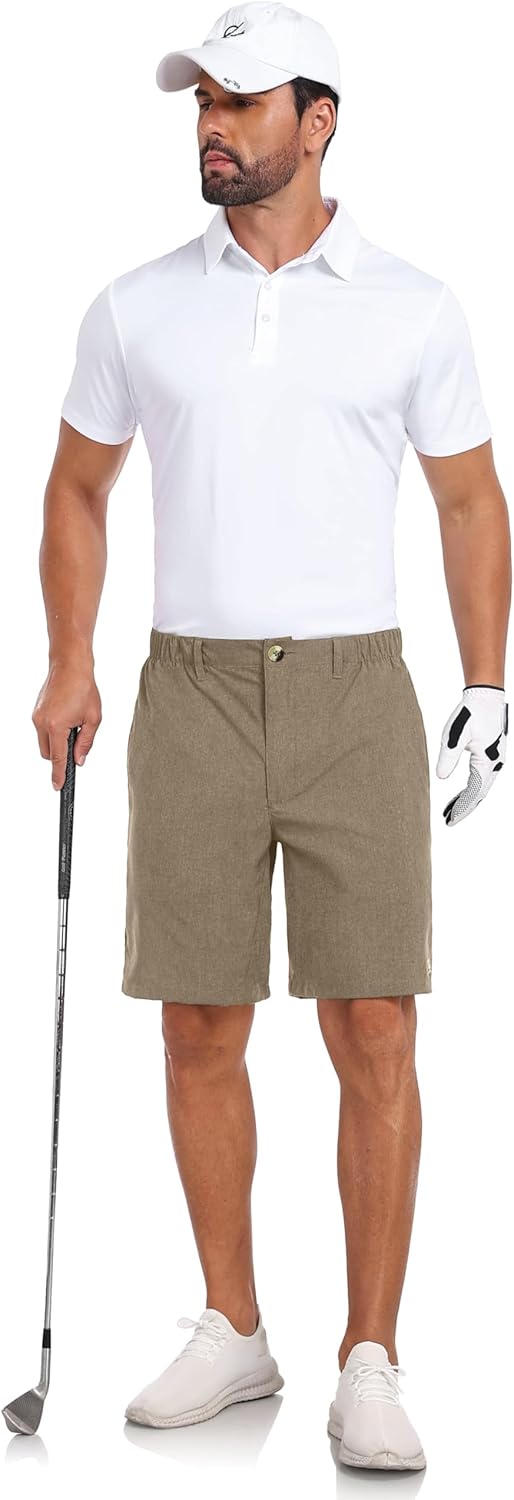 Little Donkey Andy Men's Bermuda 9 Inch Lightweight Quick Dry Stretch Shorts Golf Hiking Travel - Image 6