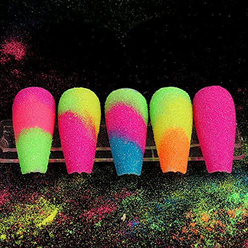 1 Stück Luminous Neon Nagelpuder Hautsicheres Pigment Nagelpuder Im Dunkeln leuchtendes Pigment für Frauen Mädchen… – Bild 5