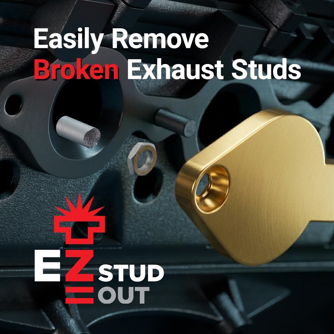 ROBTOOLS EZ Sud Out - Professional Broken Exhaust Manifold Stud Removal Tool - Precision-Machined Template - No Drilling or Tapping Required (Brass, for Ford 5.4L and 6.8L 3-Valve Engines)