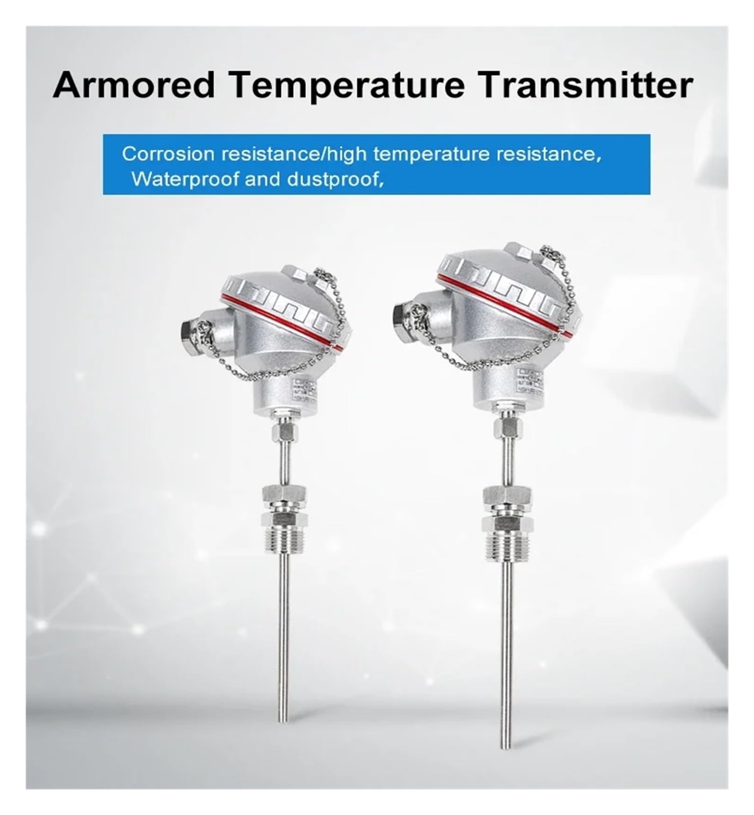 Termopara pancerna PT100 J Przetwornik temperatury typu K M20X1,5 Rezystancja termiczna TC Czujnik RTD 0-5V RS485(-100-150degre 4-20mA)