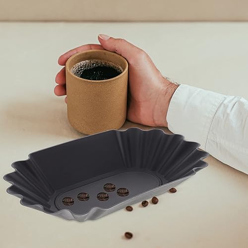 Miniatura 4 de Bandeja de almacenamiento de granos de café, bandeja de muestra de taza de café, plato reutilizable de plástico para recoger y pesar granos de café,