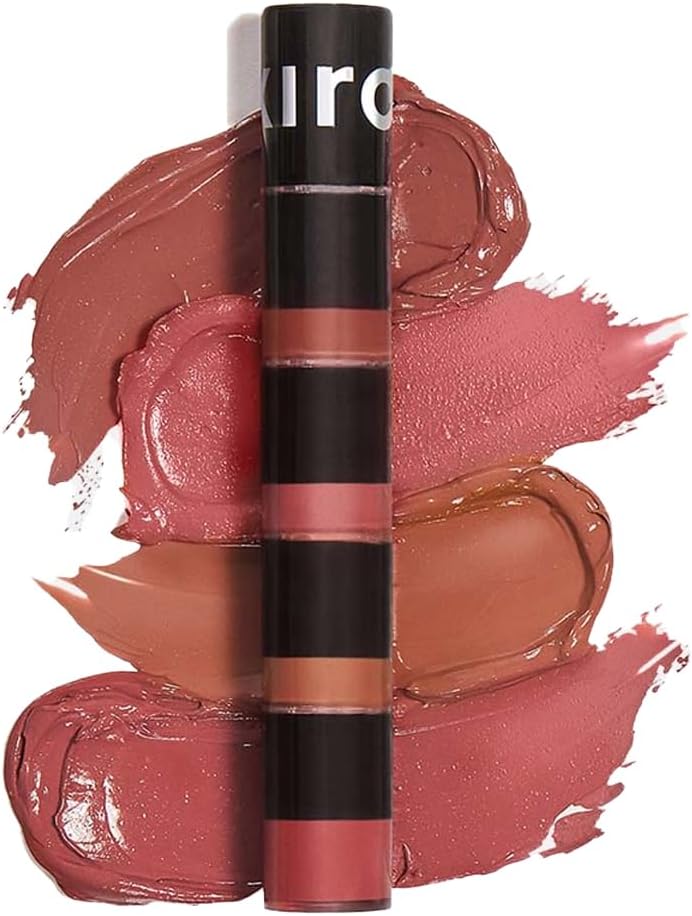 Four Play Non-Stop Airy Matte Liquid Lip Stack – Ultimate Quad | 4 Nude Lipstick Shades | Long-Lasting, Transfer-Proof, Hydrating, Lightweight | Infused with Avocado & Apricot Oils | 6ml