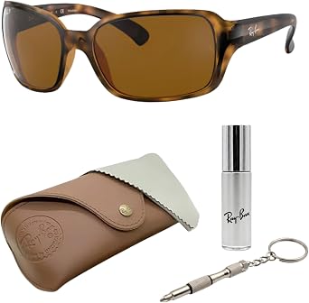 Ray-Ban RB4068 Square Shape Sunglasses with Official RAYBAN Eyewear Kit