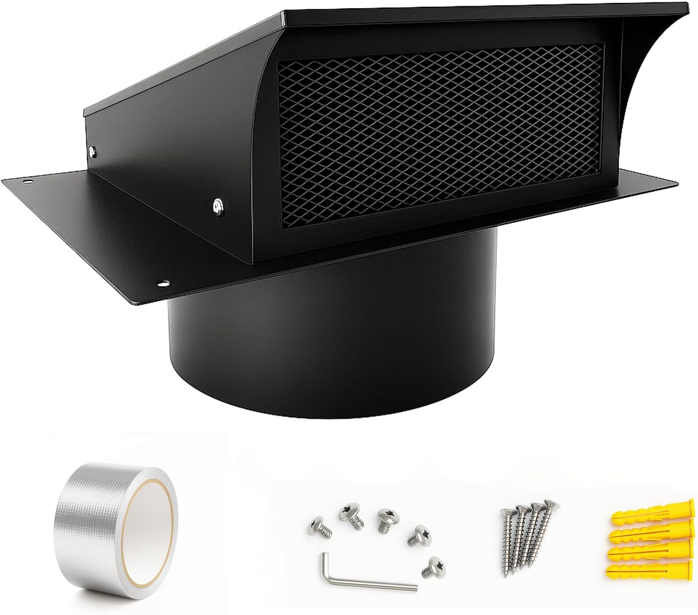 COOLTOY 10 Inch Exterior Dryer Vent Cover Outside, Wall Vent Cover ...