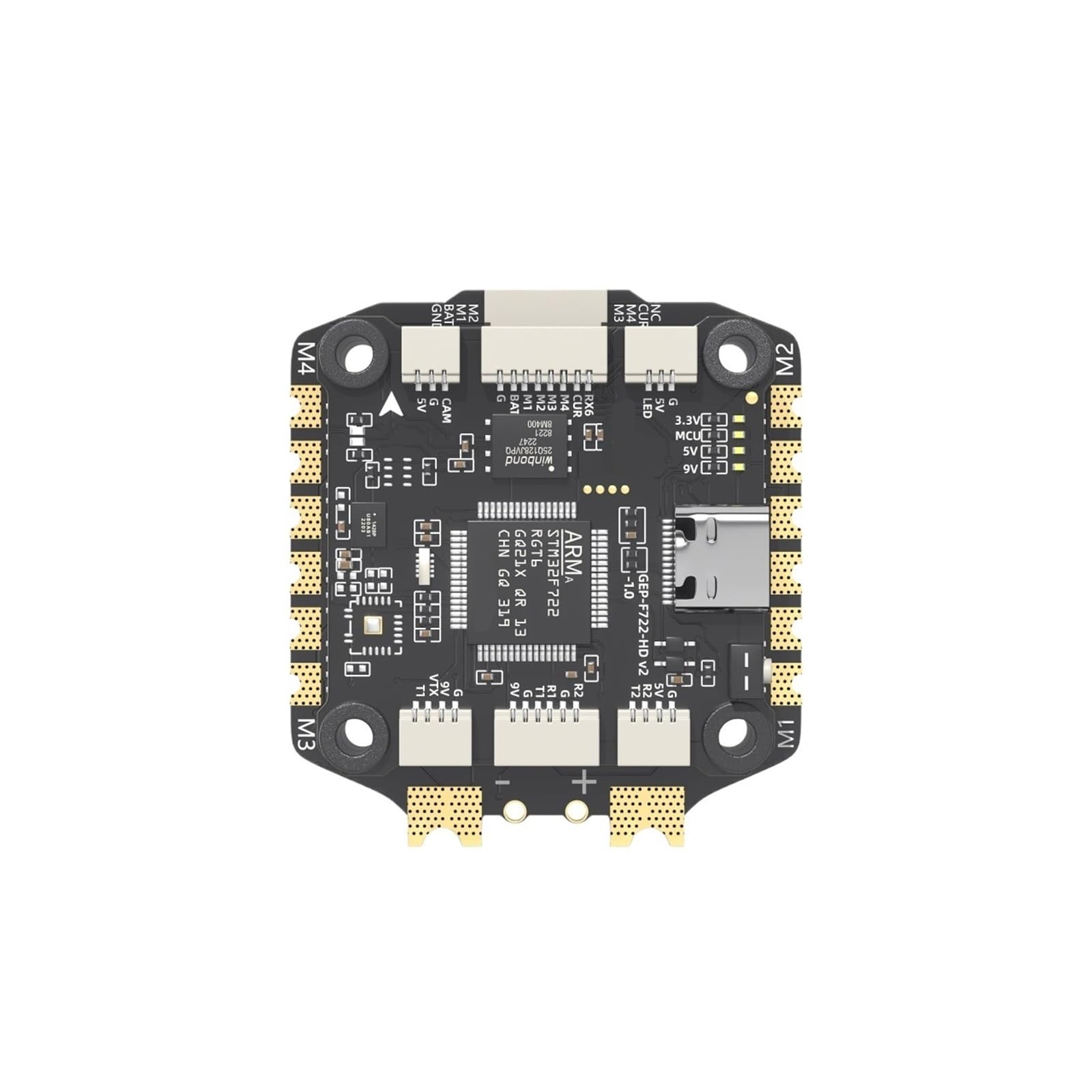Compatibile con lo stack ESC del drone da corsa TAKER F722 60A V2 | Controller di volo 4 in 1 con memoria dati integrata in scatola nera da 16 MB