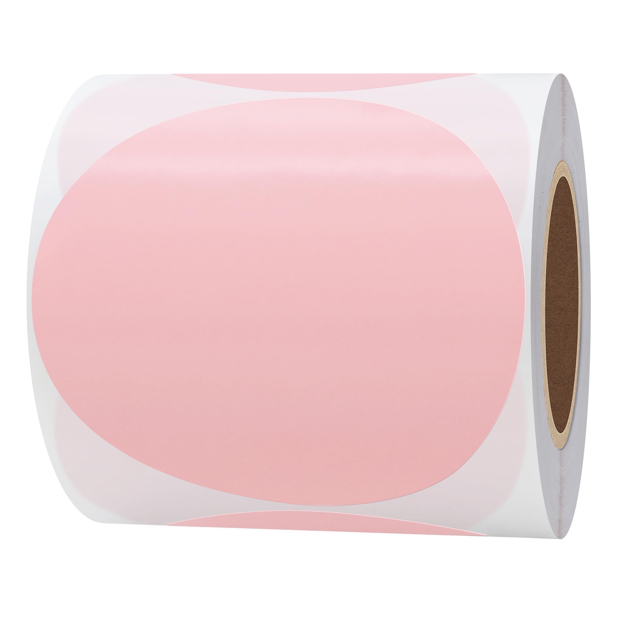 Hylabelest Round Direct Thermal Labels for UPC Barcodes Self-Adhesive Address Shipping Thermal Stickers (Pink, 3 inch)
