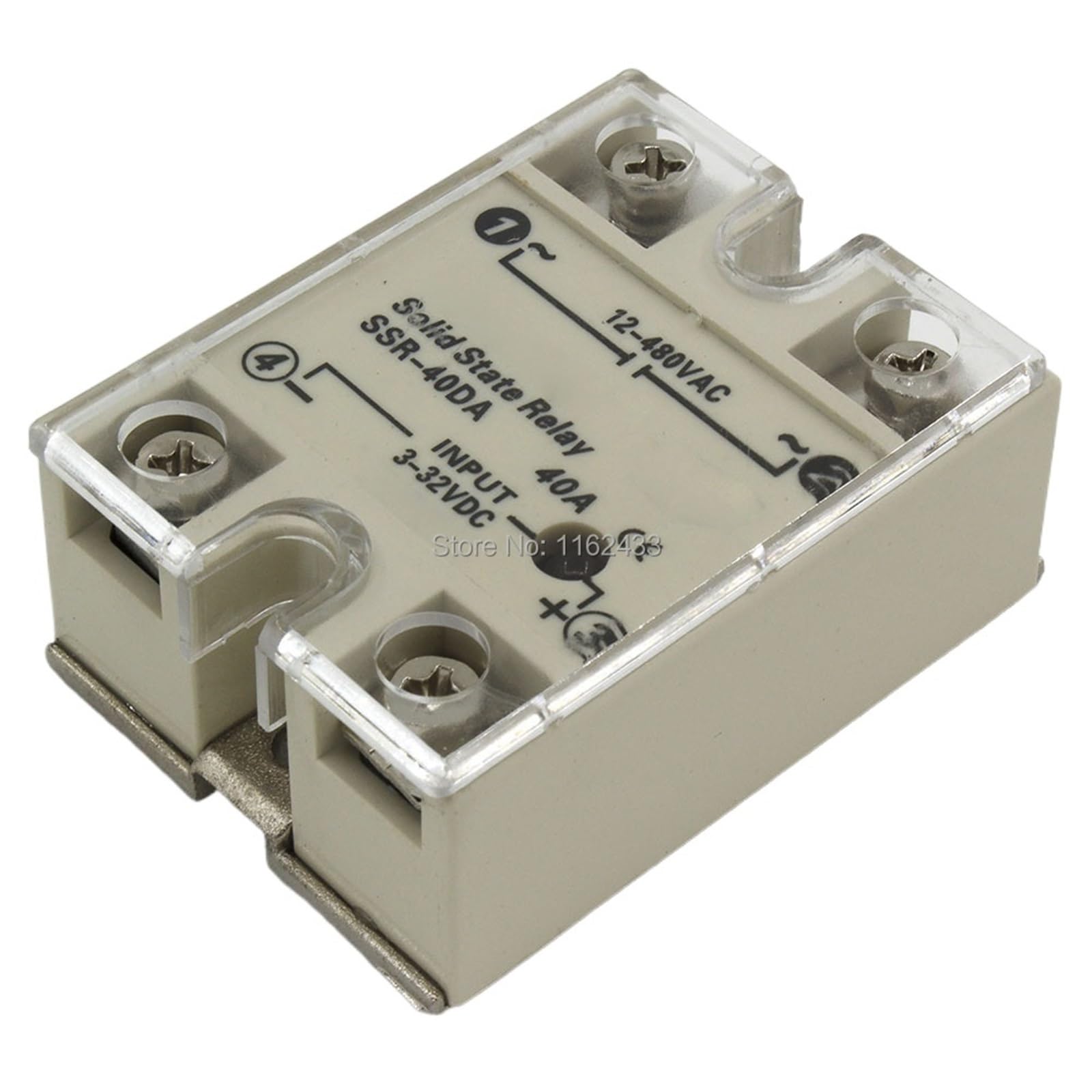 GJZIFGFWQ SSR-40DAP Random Type Single Phase DC to AC 40A 480V SSR 40DA Solid State Relay