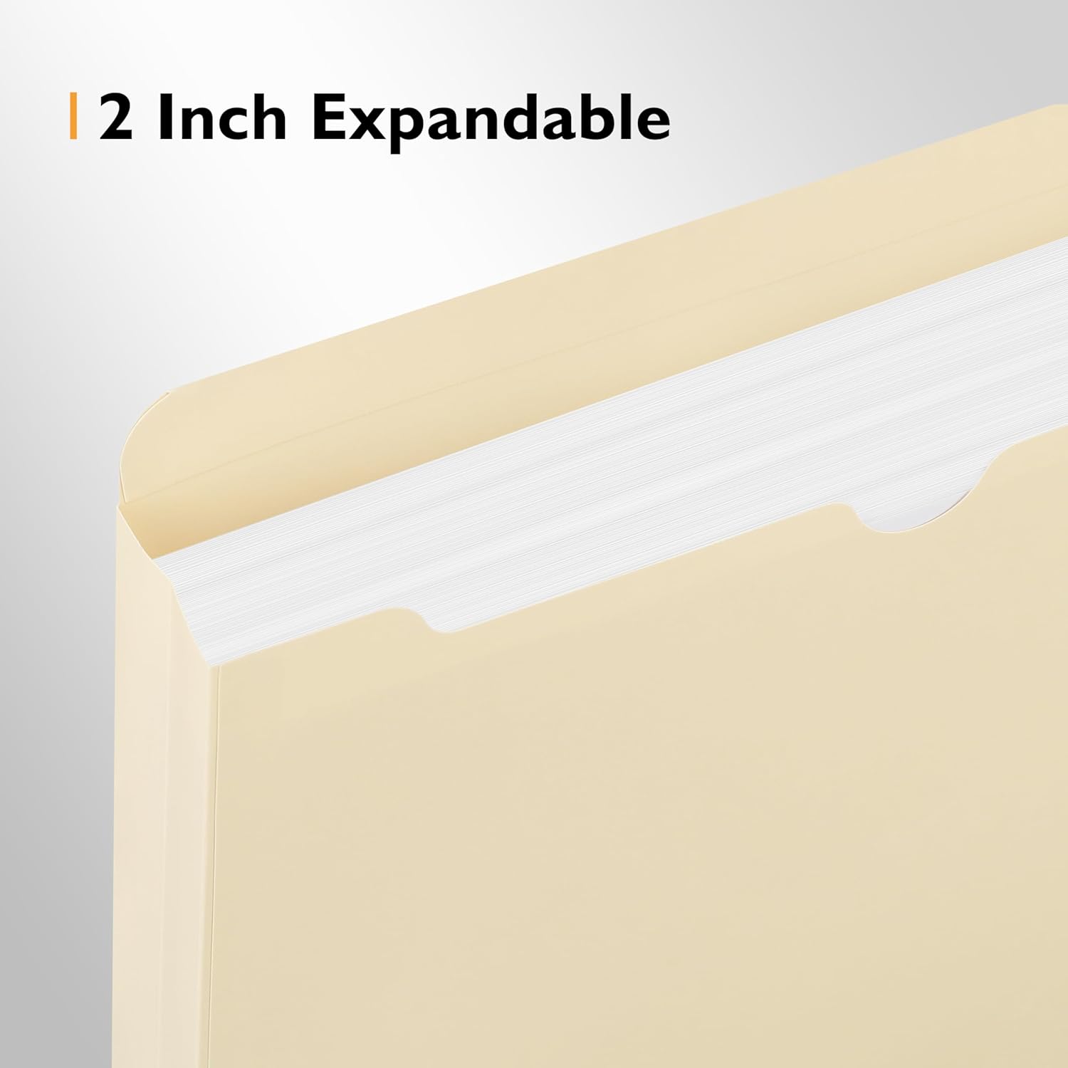 Manila File Jacket,10x12 Inches Jacket File Folders,2 Inch Expandable Sides Manila Folders,100 Packs Project File Jacket,Assorted Positions,Reinforced Straight-Cut Tab