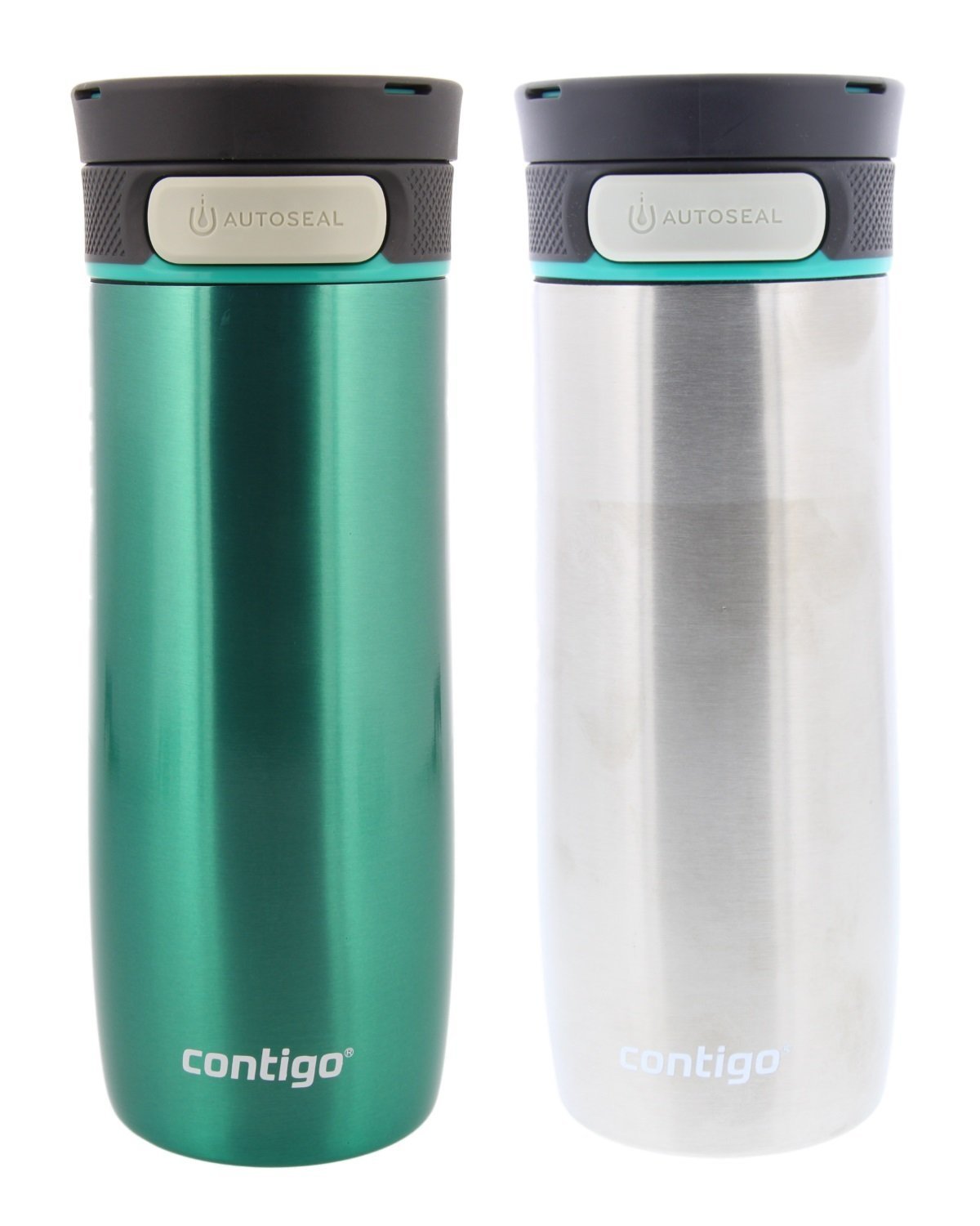 Contigo Autoseal Transit Travel Mug, 14oz - Bermuda Teal & Stainless Steel