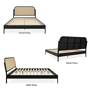 Amazon.com: Bme Aurelia Headboard Queen Size Bed Frame
