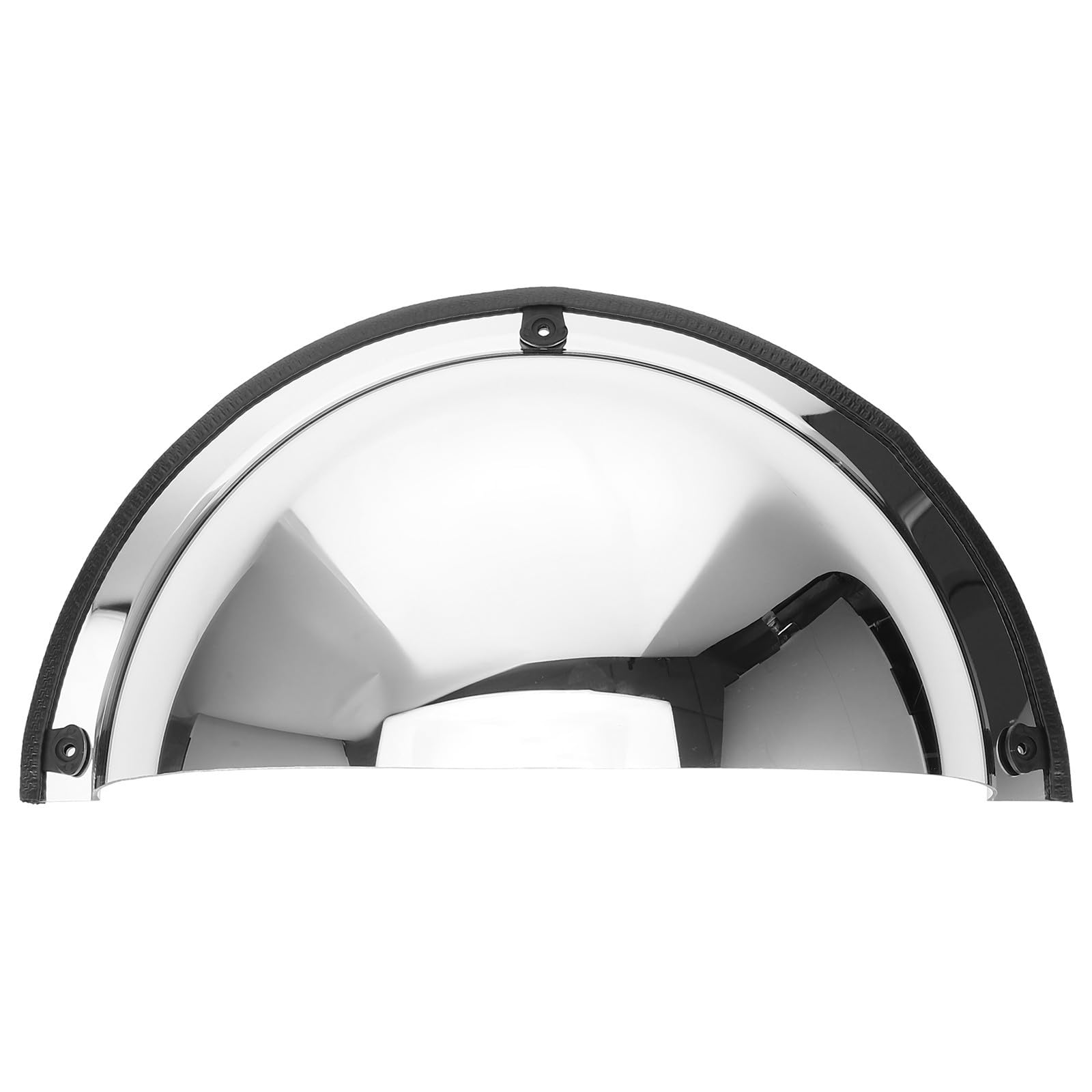Miroir Convexe Extérieur de Sécurité Facile à Installer Angle de Vue 180° 16cm Argenté en Acrylique et Fer pour Supermarchés et Routes