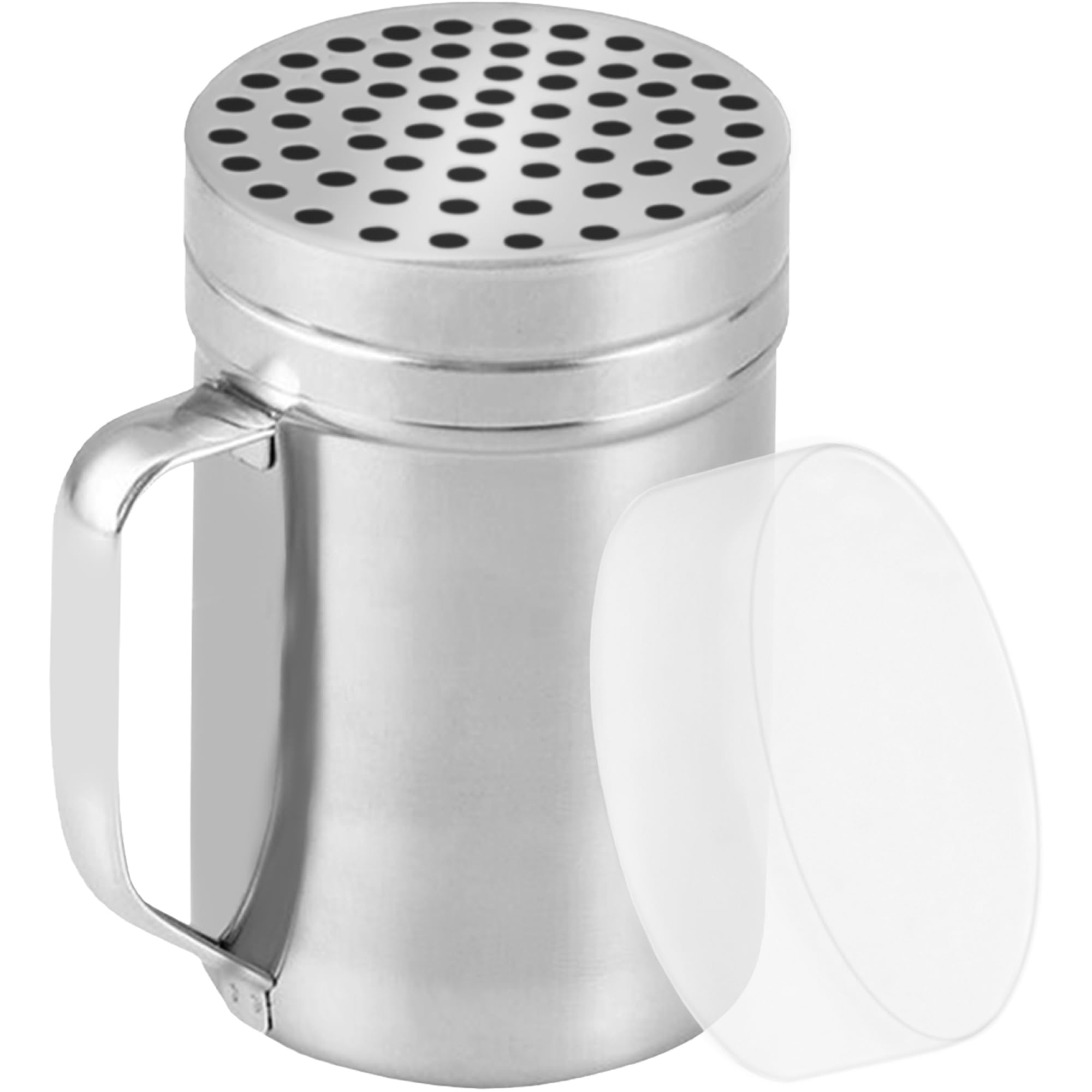 Photo 1 of CUSINIUM 14oz Metal Parmesan Cheese Shaker with Large Holes - With Handle - Chili Flakes Dispensers - Pizza Shaker | Style: Coarse