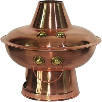 Chinese Charcoal Hotpot Multifunctional Hot Pot Copper Hotpot Charcoal Soup Pot Kitchen Cookware Cooking Pot Copper Hot Pot36cm