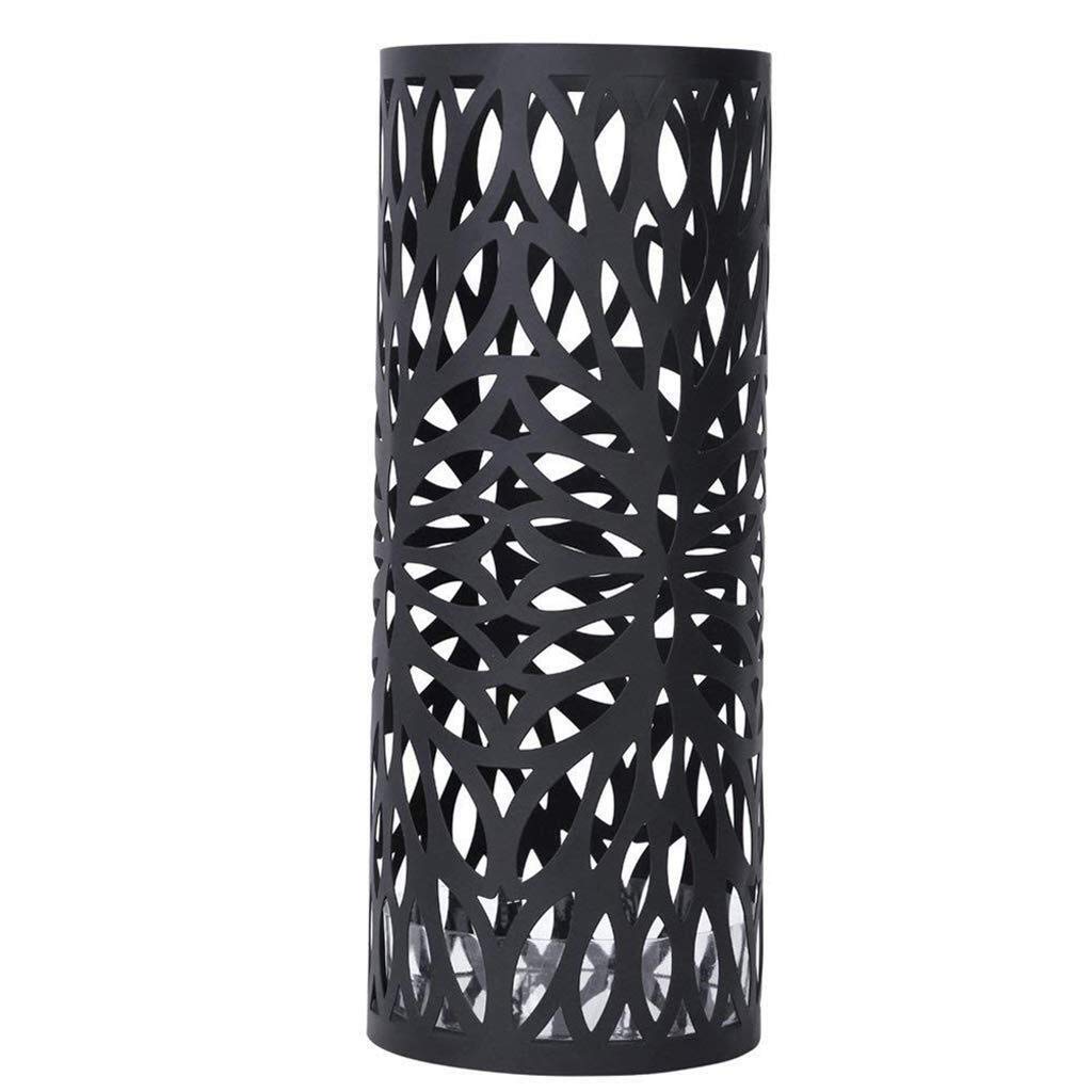 Porte-parapluie crochet et bac de rangement créatif noir pour bâton de marche